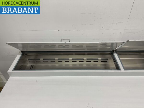 RVS Saro Pizzawerkbank Pizzatafel 3 deuren 202 cm 230V Horeca - Afbeelding 5