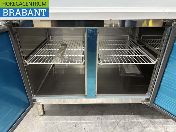 RVS Saro Pizzawerkbank Pizzatafel 3 deuren 202 cm 230V Horeca - Afbeelding 6