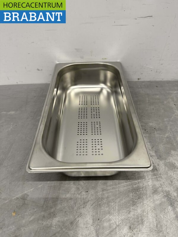 RVS Geperforeerde gastronorm bak GN bak 1/3 Diepte 65 mm Horeca - Afbeelding 2