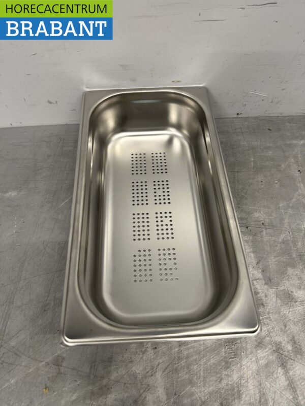 RVS Geperforeerde gastronorm bak GN bak 1/3 Diepte 65 mm Horeca - Afbeelding 3