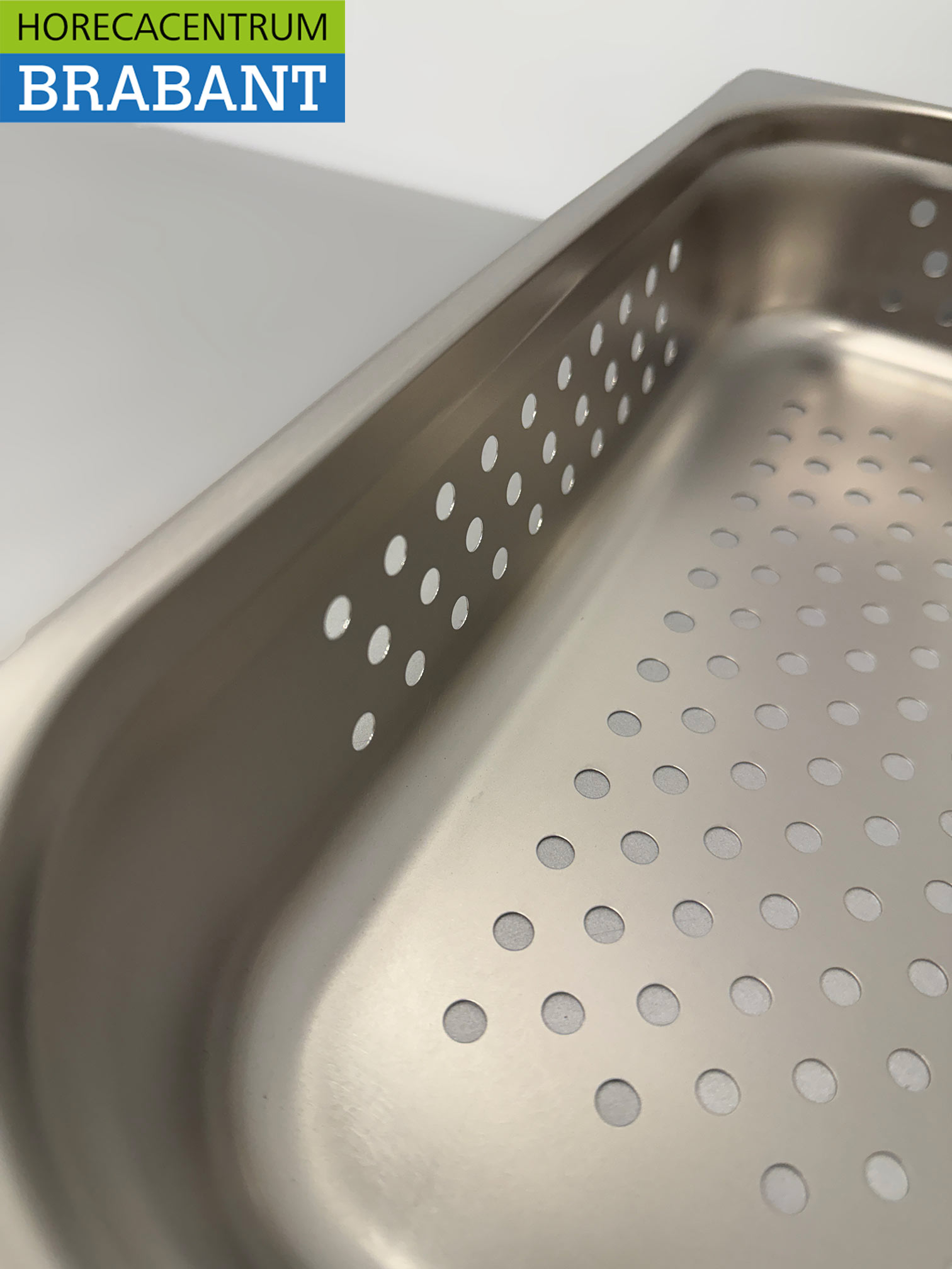 HCB RVS Geperforeerde gastronorm bak GN bak 1/3 Diepte 65 mm Horeca - Afbeelding 4