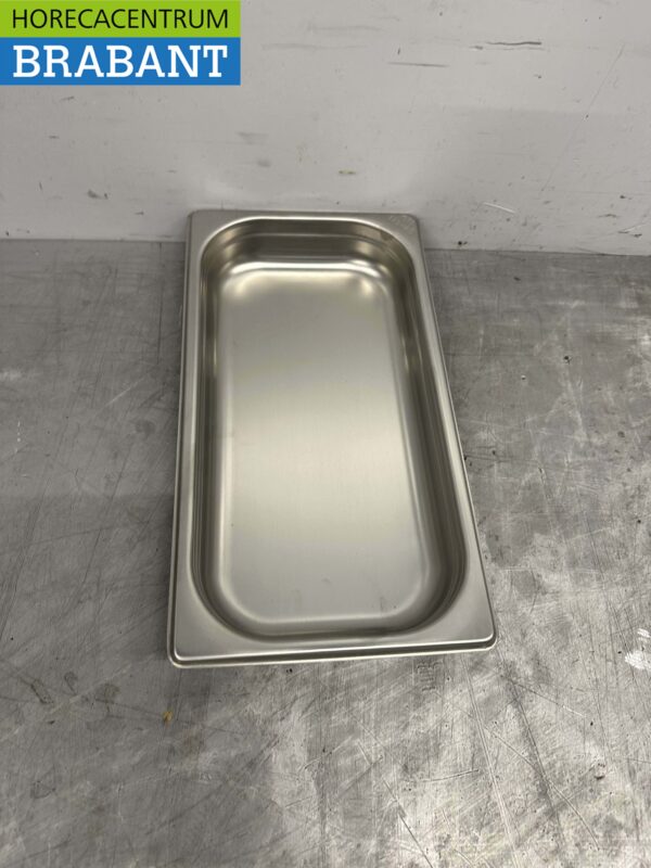 RVS Gastronorm bak GN bak 1/3 Diepte 40 mm Horeca - Afbeelding 2