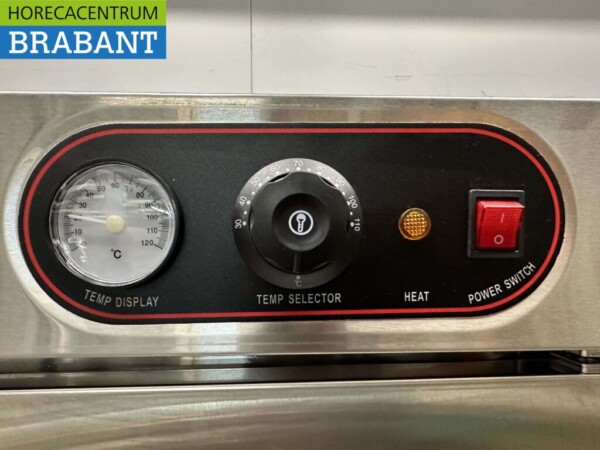 RVS HCB Banketwagen Warmhoudkast Warmtekast 1 deur 11 x 2/1 GN 230V Horeca - Afbeelding 6
