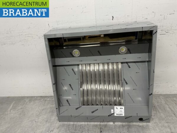RVS Afzuigkap Dampkap met lamellen filters Premium-line 100 cm schuin model Horeca