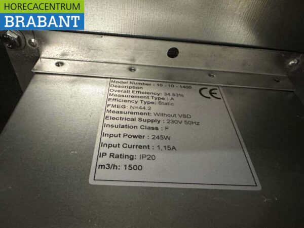 RVS Afzuigkap Dampkap Premium-line Motor 1500 kuub Box Doos model 100 cm 230V Horeca - Afbeelding 5