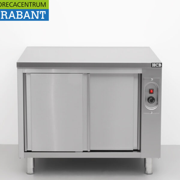 HCB RVS Warmhoudkast Bordenwarmhoudkast 2 schuifdeuren Premium-line 100 cm Horeca