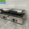 RVS Kromo Contactgrill Paninigrill Grill Glad/Ribbel 400V Horeca - Afbeelding 2
