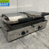 RVS Kromo Contactgrill Paninigrill Grill Glad/Ribbel 400V Horeca - Afbeelding 3