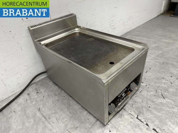 RVS Profinox Grillplaat Bakplaat Gladde bakplaat 37 cm 400V Horeca - Afbeelding 3