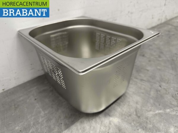 RVS Geperforeerde gastronorm bak GN bak 1/2 Diepte 200 mm Horeca - Afbeelding 4