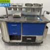 RVS Cateringwagen Zelfrijdend Accu warmhoudkast bain marie 10 x 1/1 GN 230V Horeca