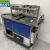 RVS Cateringwagen Zelfrijdend Accu warmhoudkast bain marie 10 x 1/1 GN 230V Horeca - Afbeelding 2