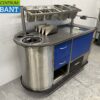 RVS Cateringwagen Zelfrijdend Accu warmhoudkast bain marie 10 x 1/1 GN 230V Horeca - Afbeelding 3