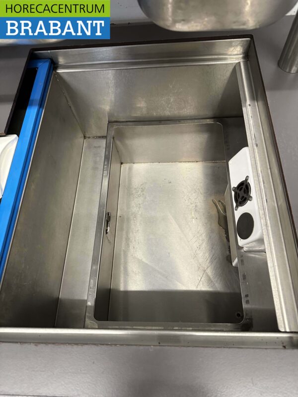 RVS Cateringwagen Zelfrijdend Accu warmhoudkast bain marie 10 x 1/1 GN 230V Horeca - Afbeelding 5