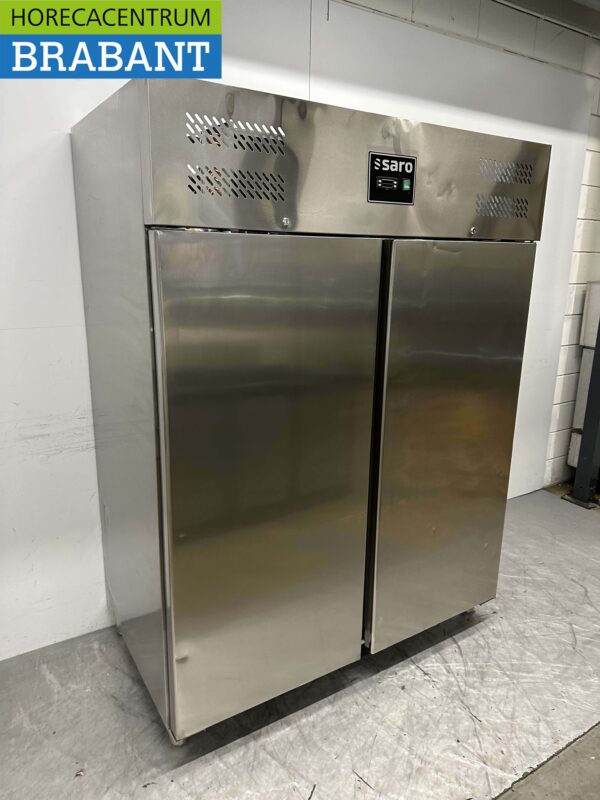 RVS Saro Dubbeldeurs 2-deurs Koelkast koeling 1130 liter 230V Horeca - Afbeelding 2