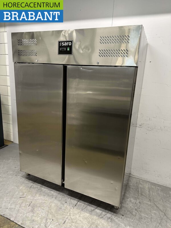 RVS Saro Dubbeldeurs 2-deurs Koelkast koeling 1130 liter 230V Horeca - Afbeelding 3