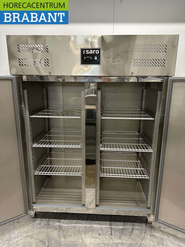 RVS Saro Dubbeldeurs 2-deurs Koelkast koeling 1130 liter 230V Horeca - Afbeelding 4