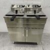 HCB RVS Dubbele Friteuse Frituur 2 x 16 liter 230V Horeca