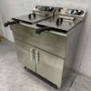 HCB RVS Dubbele Friteuse Frituur 2 x 16 liter 230V Horeca - Afbeelding 2