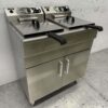 HCB RVS Dubbele Friteuse Frituur 2 x 16 liter 230V Horeca - Afbeelding 3