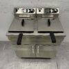 HCB RVS Dubbele Friteuse Frituur 2 x 16 liter 230V Horeca - Afbeelding 4