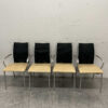 Eetkamerstoel stoelen zwart beige 9 stuks Horeca