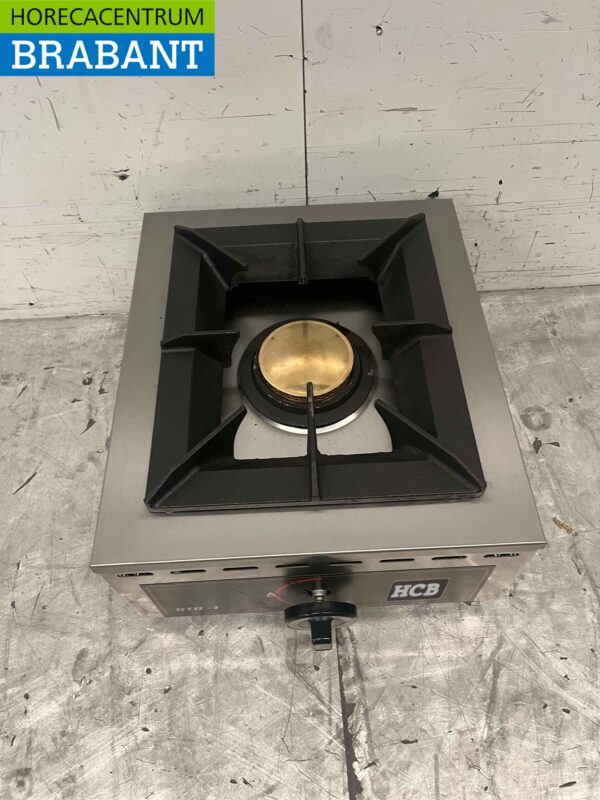 RVS 1 pit Opzet fornuis gasfornuis 37 cm Horeca - Afbeelding 4