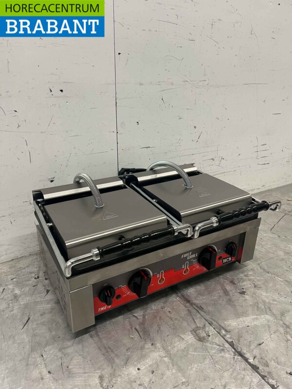 RVS Dubbele Contactgrill Paninigrill Grill 230V Horeca - Afbeelding 3