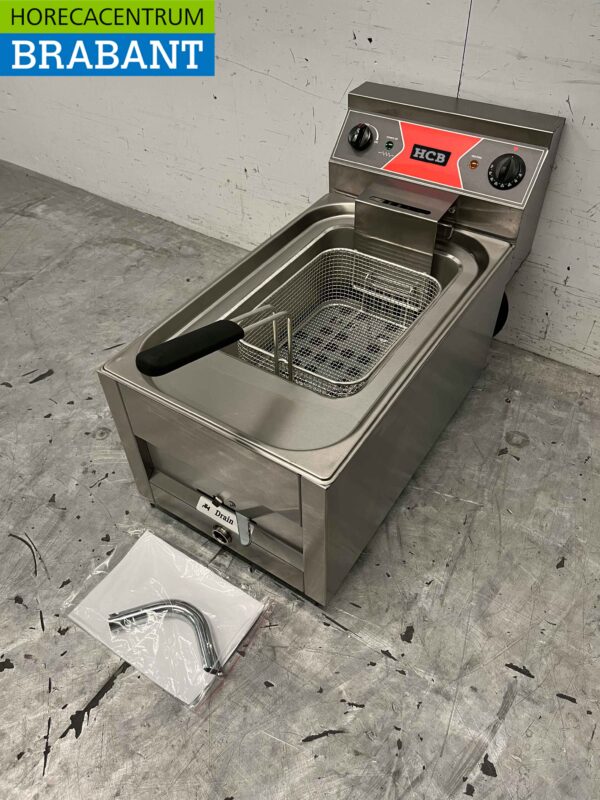 RVS Opzet Friteuse Frituur 12 liter 400V Horeca - Afbeelding 2