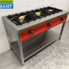 RVS Pannenkoekenfornuis Gasfornuis Fornuis 129 cm Horeca - Afbeelding 3