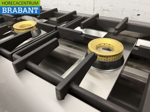 RVS Pannenkoekenfornuis Gasfornuis Fornuis 129 cm Horeca - Afbeelding 5