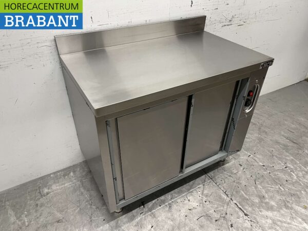 RVS Warmhoudkast Bordenwarmhoudkast 2 schuifdeuren 100 cm Horeca - Afbeelding 3