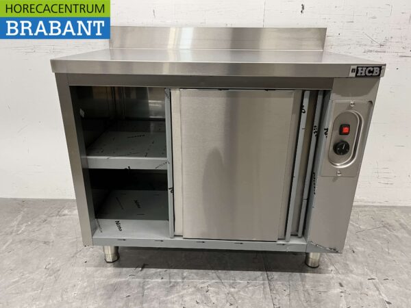 RVS Warmhoudkast Bordenwarmhoudkast 2 schuifdeuren 100 cm Horeca - Afbeelding 4