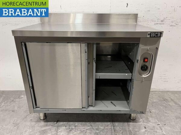 RVS Warmhoudkast Bordenwarmhoudkast 2 schuifdeuren 100 cm Horeca - Afbeelding 5