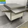 RVS Verrijdbare Werktafel Tafel Buffet tafel Op Wielen 100 x 100 x 90 cm Horeca - Afbeelding 3