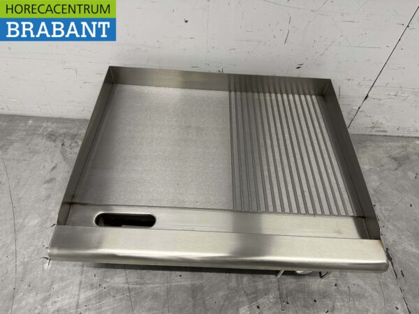 RVS Grillplaat Bakplaat 1/2 geribbeld 55 cm 230V Horeca - Afbeelding 5