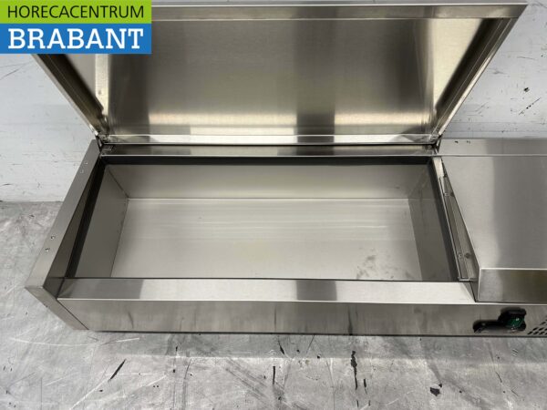 RVS Opzetvitrine Opzet koelvitrine saladière 4 x 1/4 GN 100 cm Horeca - Afbeelding 5