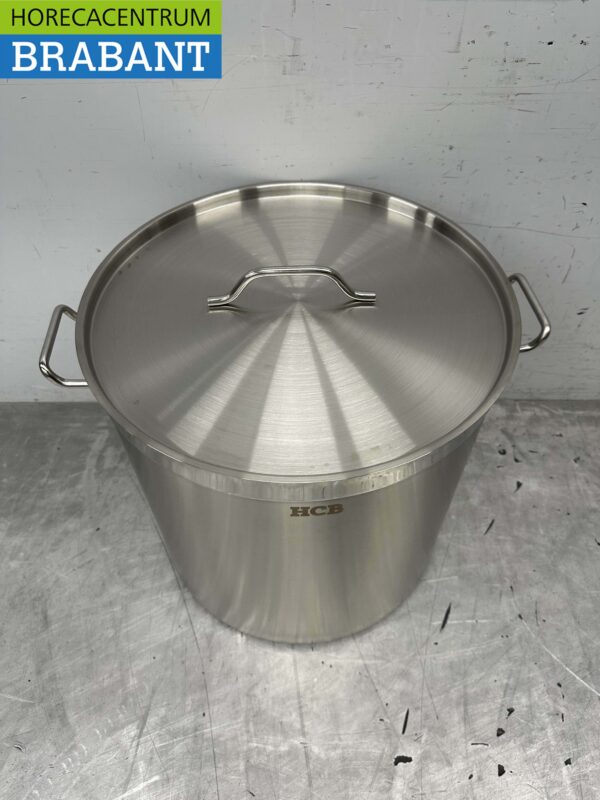 RVS Soeppan Kookpan Pan Inductie 45 x 45 cm 71 liter Horeca - Afbeelding 2
