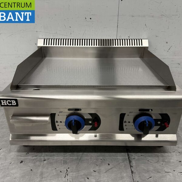 RVS Bakplaat Grillplaat Glad 65,5 cm PROPAAN Horeca