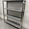 RVS Opbergrek Rek Stelling Premium-line 150 x 40 x 180 cm Horeca - Afbeelding 2