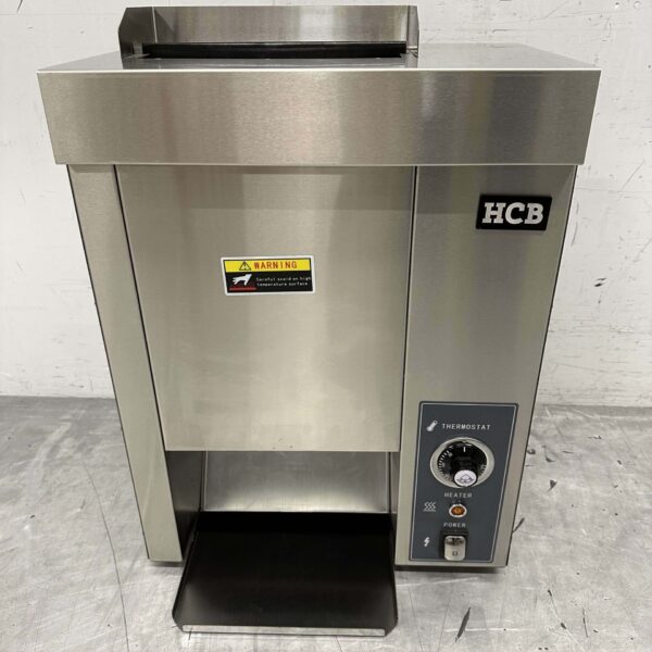 HCB RVS Verticale Doorloop toaster Broodrooster Conveyor oven 230V Horeca