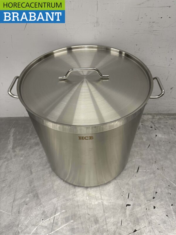 RVS Soeppan Kookpan Pan Inductie 50 x 50 cm 98 liter Horeca - Afbeelding 2