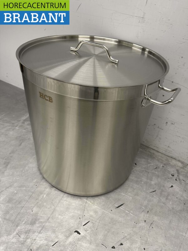 RVS Soeppan Kookpan Pan Inductie 50 x 50 cm 98 liter Horeca - Afbeelding 3
