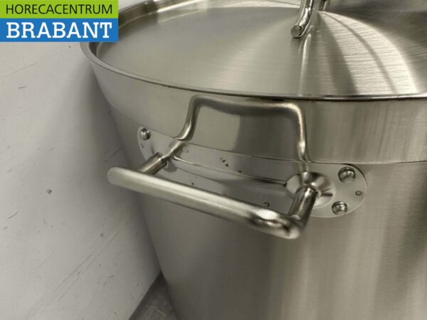 RVS Soeppan Kookpan Pan Inductie 50 x 50 cm 98 liter Horeca - Afbeelding 5