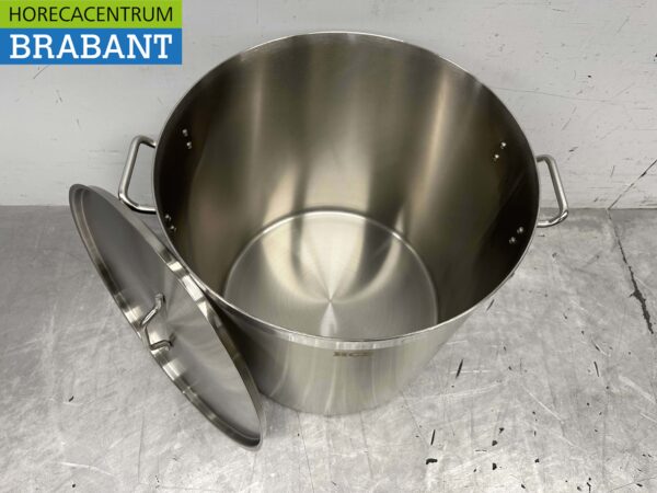 RVS Soeppan Kookpan Pan Inductie 50 x 50 cm 98 liter Horeca - Afbeelding 7