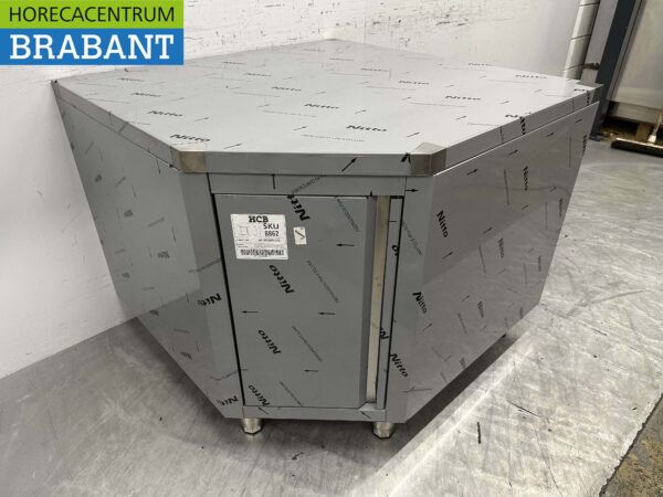 RVS Werkkast Premium-line Hoekkast Kast klap 100 x 100 cm Horeca