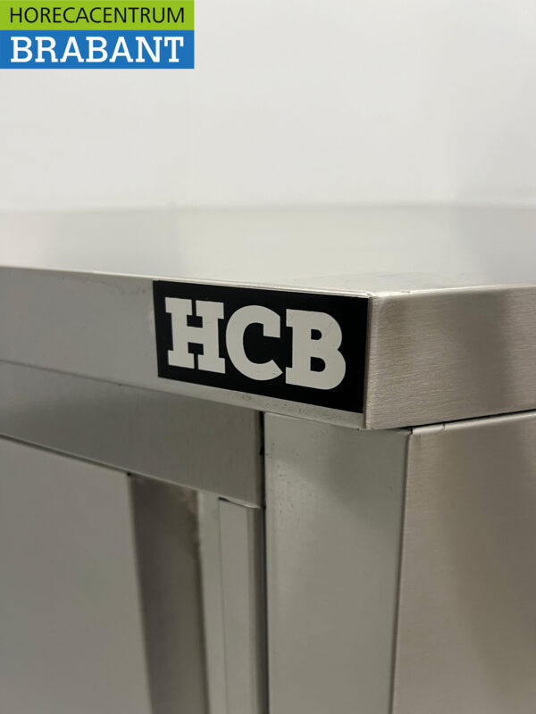 HCB RVS Werkkast Premium-line Hoekkast Kast klap 100 x 100 cm Horeca - Afbeelding 5