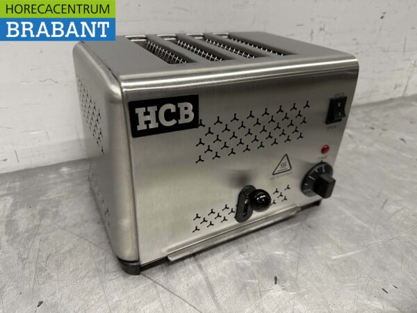 RVS Toaster Broodrooster 4 sneden 230V Horeca - Afbeelding 3