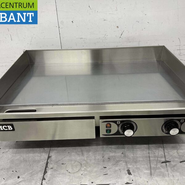RVS Spiegelbakplaat Chroom Grillplaat Bakplaat 73 cm 2 x 230V Horeca