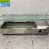 RVS Opzetvitrine Opzet koelvitrine saladière 5 x 1/4 GN 120 cm Horeca